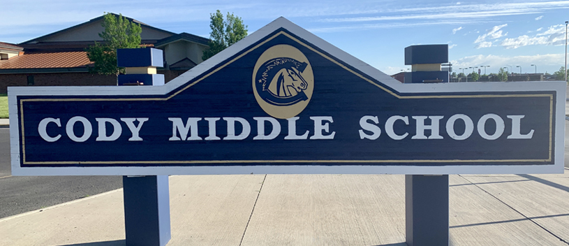 Cody Middle School sign