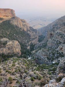 Simmons Canyon in Big Horn Mountains