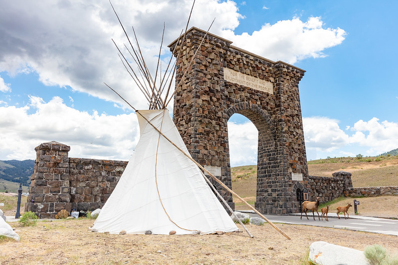 Teepee at Yellowstone North Entrance