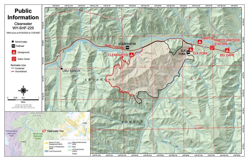 Clearwater Fire Updated Map