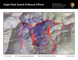 Eagle Peak Search map