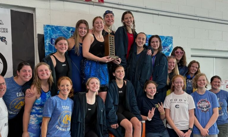 The Cody Fillies Swimming And Diving Team Are Conference Champs