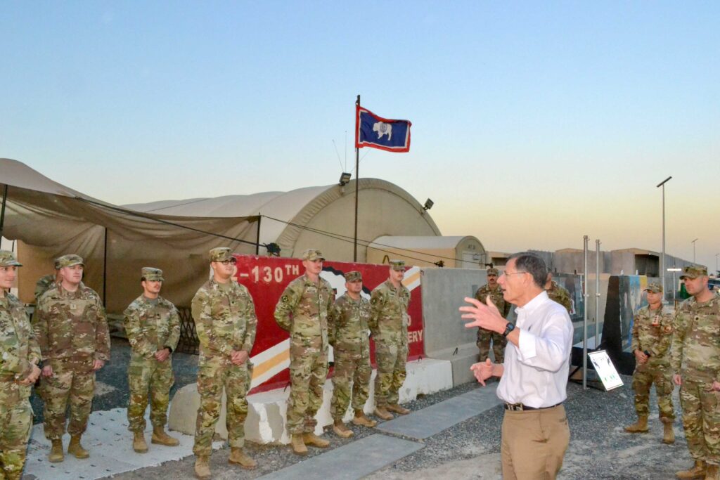 Senator Barrasso addresses WY troops