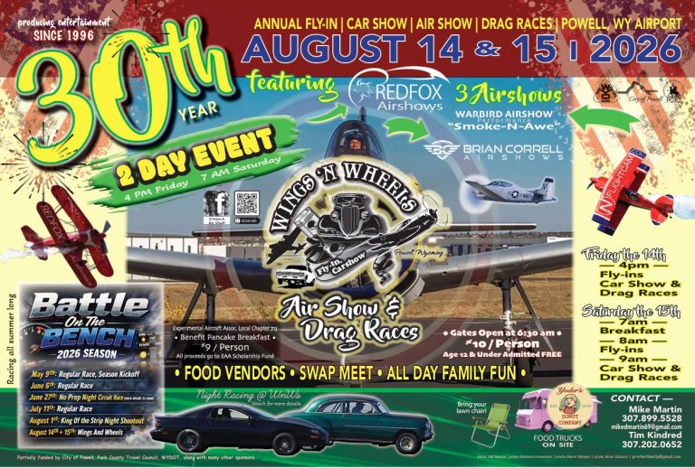 Wings and Wheels Returns to Powell for 30th Year