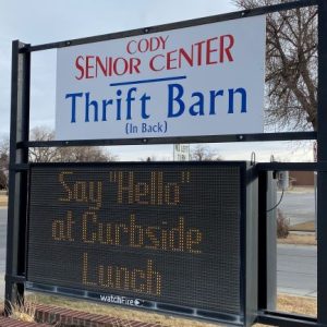 Cody Senior Center Sign