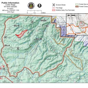 Crater Ridge Fire Closure Area