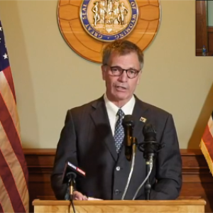 Governor Gordon during Monday's press conference
