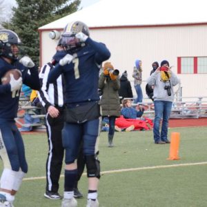 Trotter and Phillips celebrate