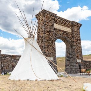 Teepee at Yellowstone North Entrance