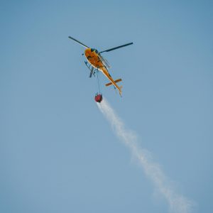 Helicopter fights wildfires